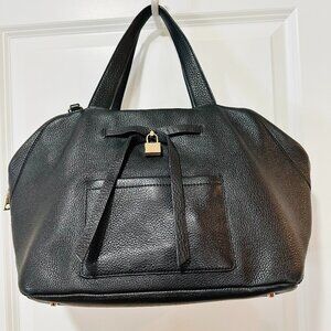 VNT DKNY Black Pebbled Leather Handbag